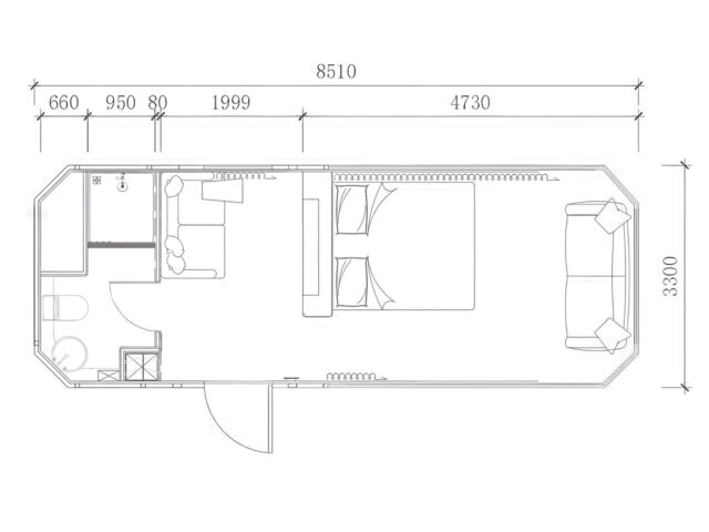 Space series capsule house: S-28 28m2